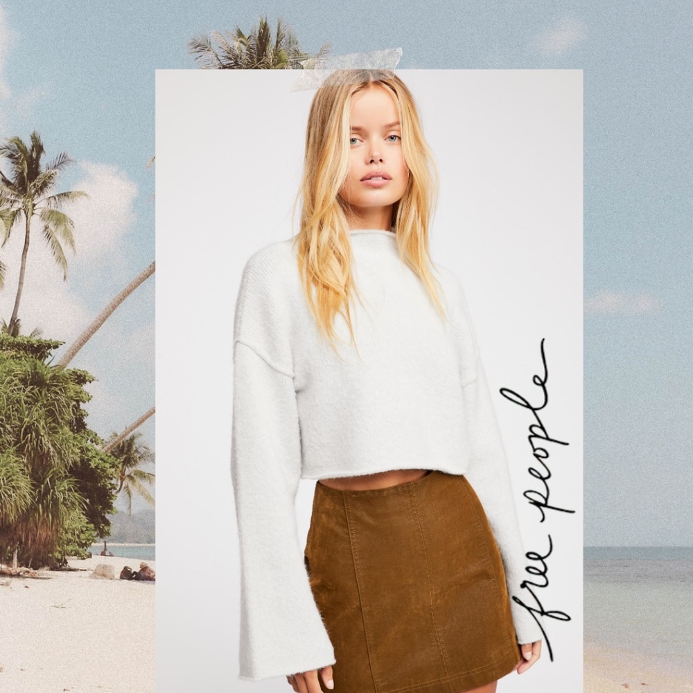 🌟 🌟 Free People Women's Brown Modern Femme Vegan Leather Mini Skirt In Tobacco